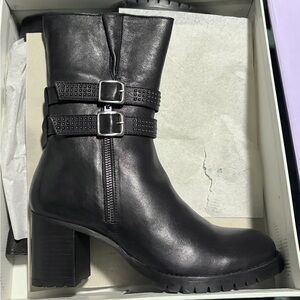 NEW Studded Leather Booties